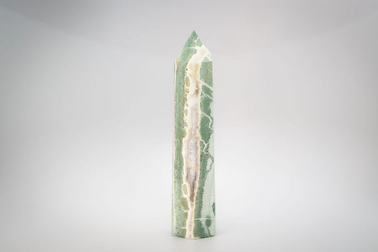 Green Zebra Jasper Tower