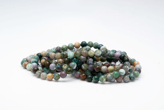 Rainbow Moss Agate Bracelets 8mm
