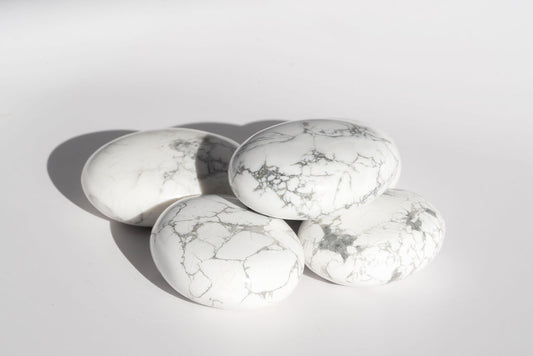 Howlite Palm Stones