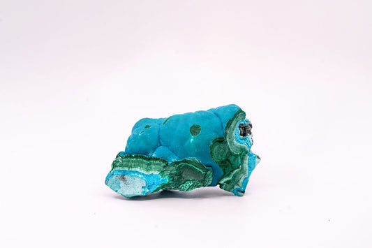 Chrysocolla over Malachite Specimen