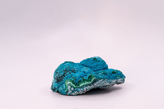 Chrysocolla over Malachite Specimen