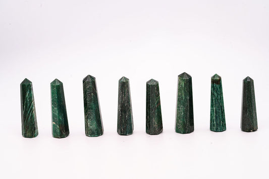 Small Dark Green Aventurine Towers