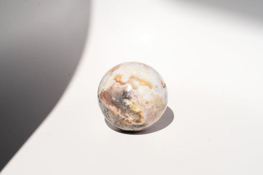 Large Flower Agate Sphere