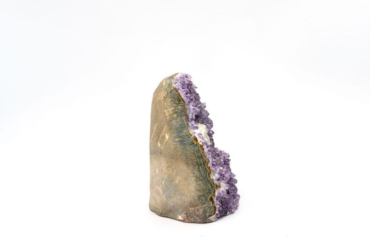 Amethyst with Calcite
