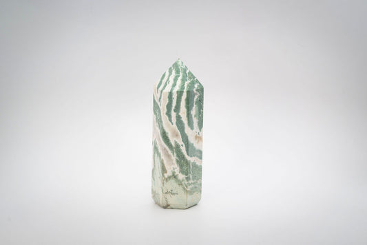 Green Zebra Jasper Tower