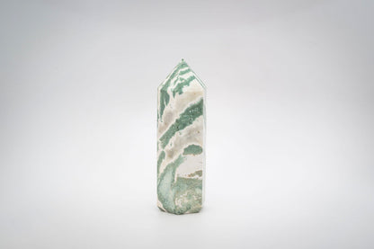 Green Zebra Jasper Tower