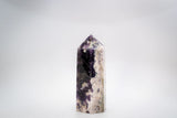 Large Chevron Amethyst Tower
