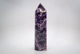 Large Deep Purple Chevron Amethyst Tower