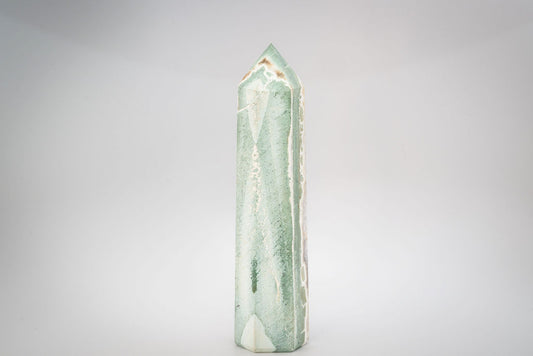 Green Zebra Jasper Tower