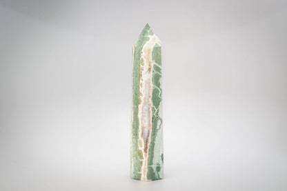 Green Zebra Jasper Tower