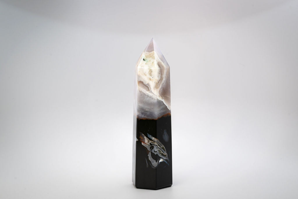 Beautiful Banded Agate Tower