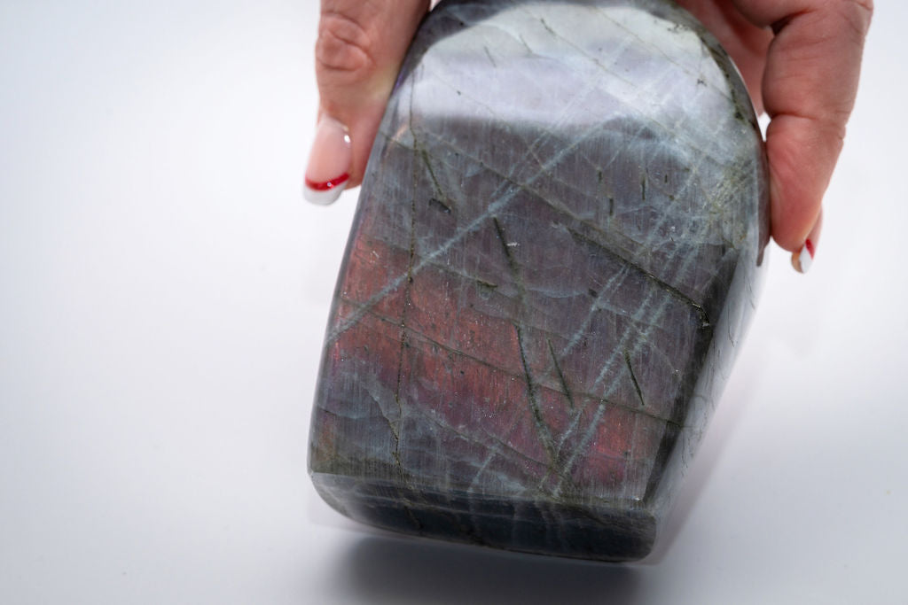 Blue, Purple, Pink Flash Labradorite Freeform