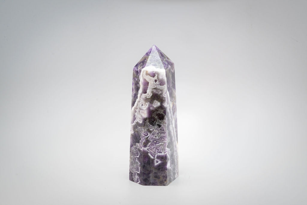 High Grade Chevron Amethyst Tower