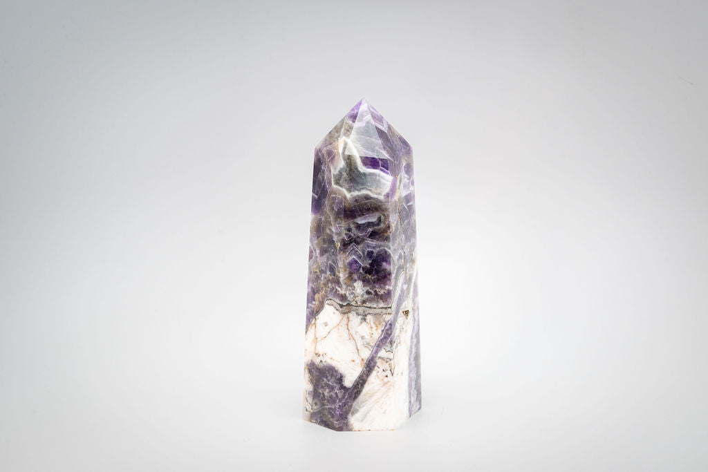 High Grade Chevron Amethyst Tower
