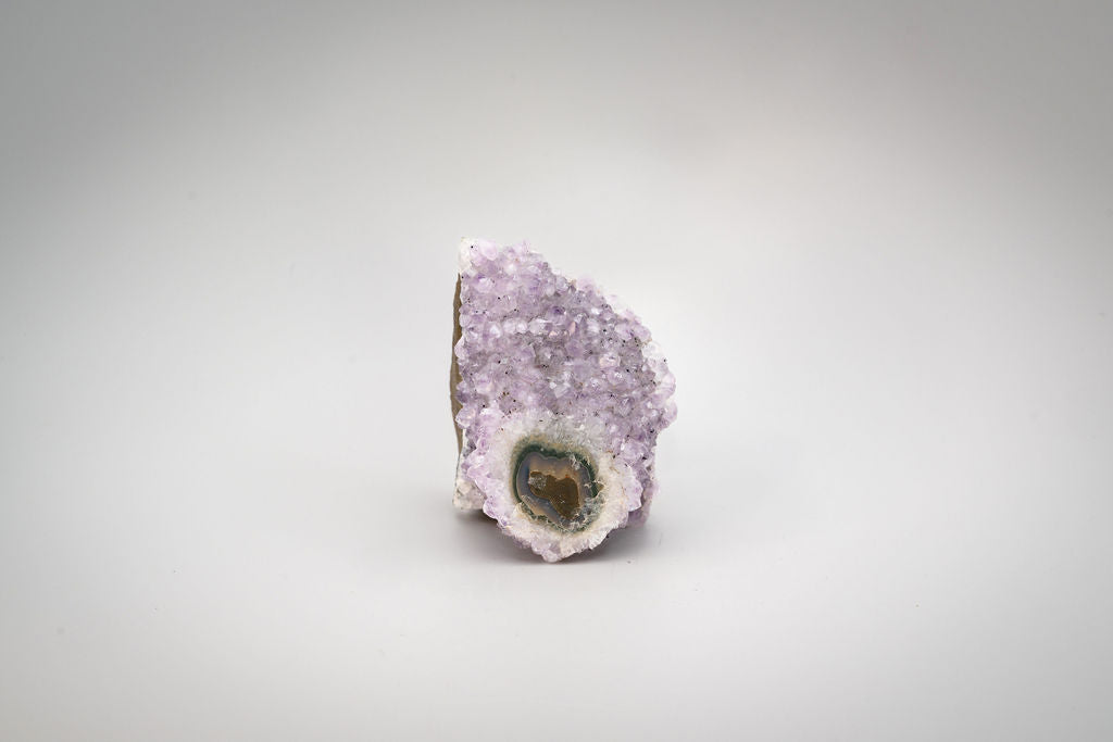Amethyst Cluster with Stalacite Eye