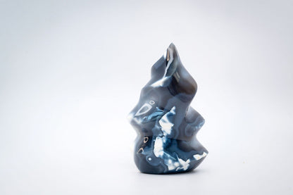 Large Orca Agate Flame
