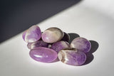 Chevron Amethyst Palm Stones