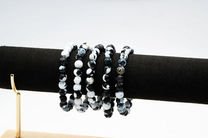Orca Agate Bracelets 8mm