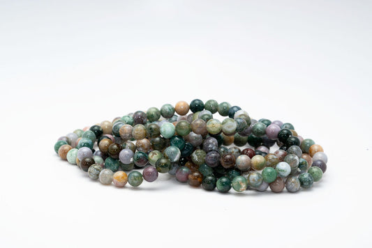 Rainbow Moss Agate Bracelets 8mm