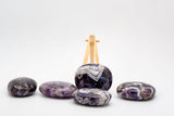 High Grade Chevron Amethyst Palm Stone