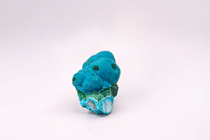 Chrysocolla over Malachite Specimen