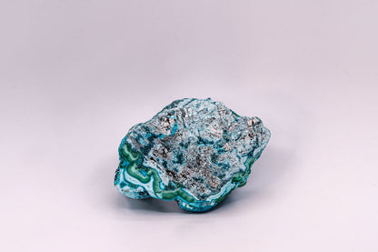 Chrysocolla over Malachite Specimen