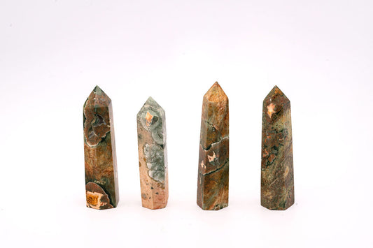 Small Unique Green Jasper Towers Small