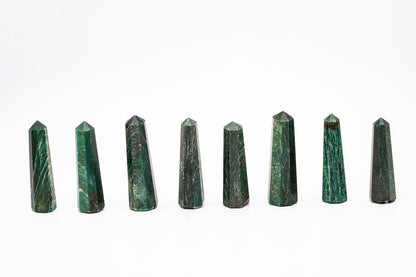Small Dark Green Aventurine Towers