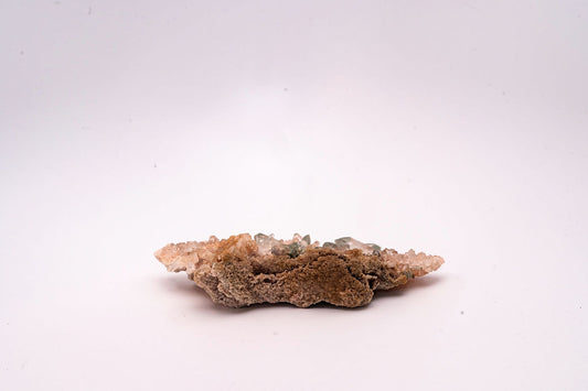 Hematoid Quartz with Green Phantoms
