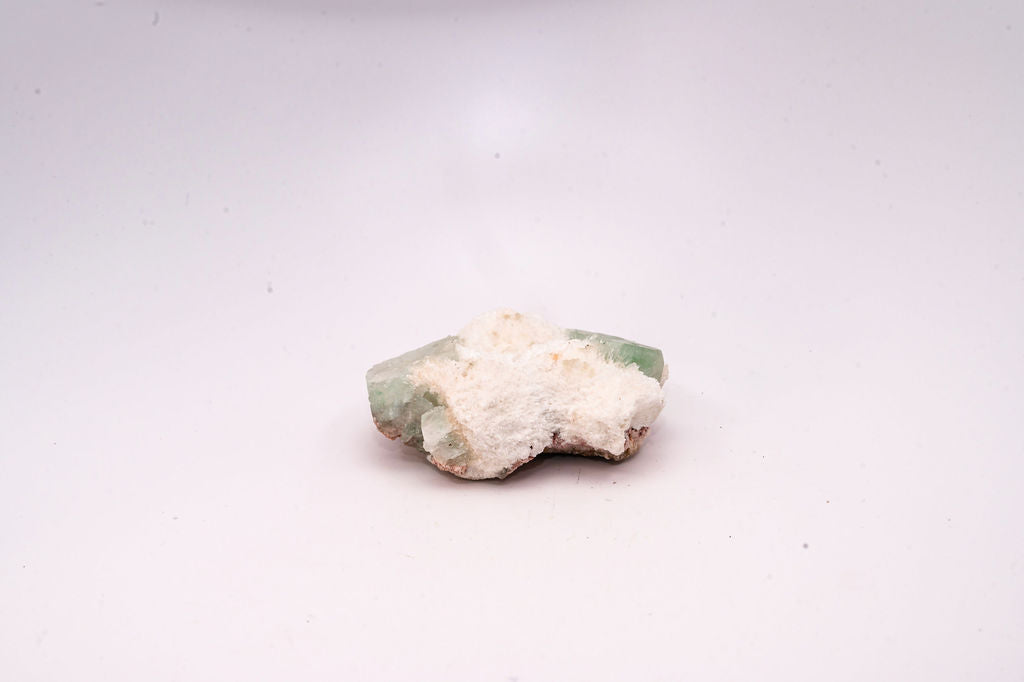 Green Apophyllite with Stilbite