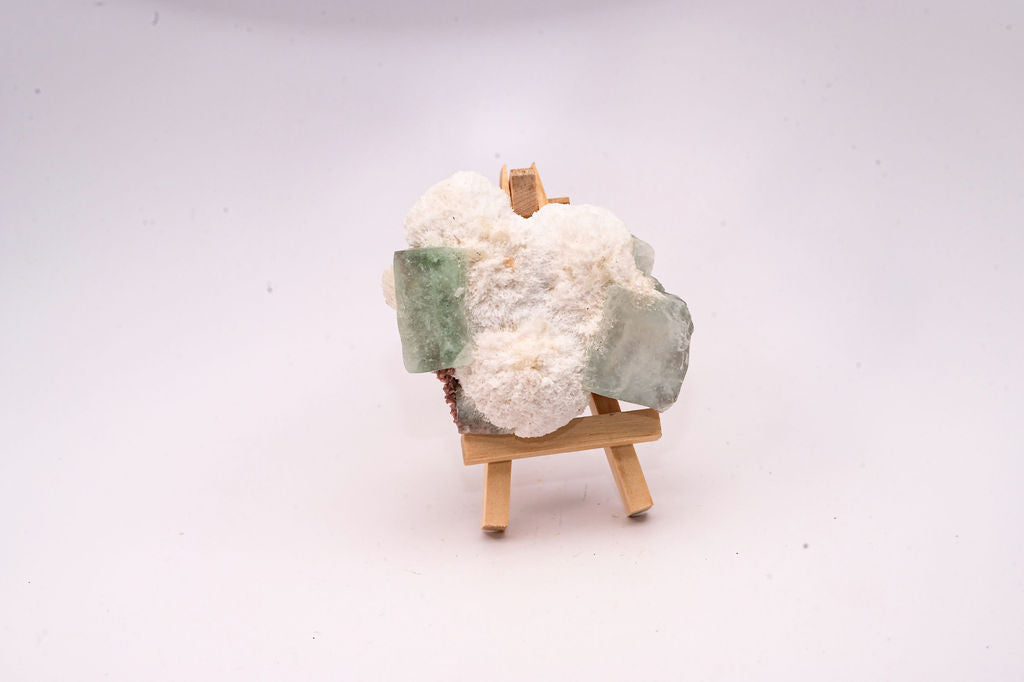 Green Apophyllite with Stilbite
