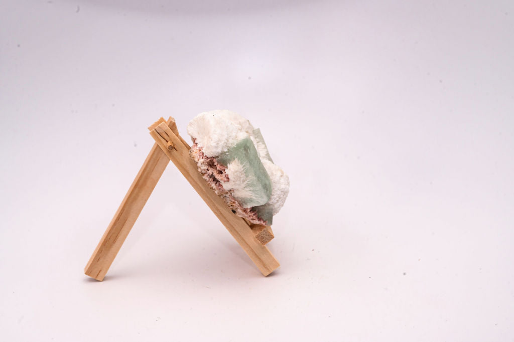 Green Apophyllite with Stilbite
