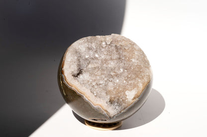 Large Druzy Quartz Sphere
