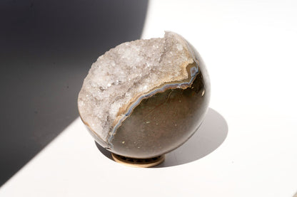 Large Druzy Quartz Sphere