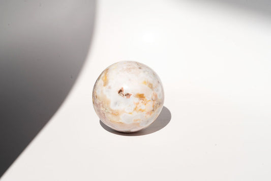 Large Flower Agate Sphere
