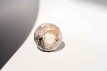 Large Flower Agate Sphere
