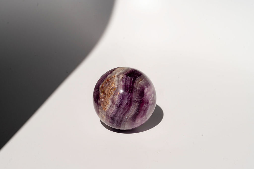 Medium Purple Fluorite Sphere
