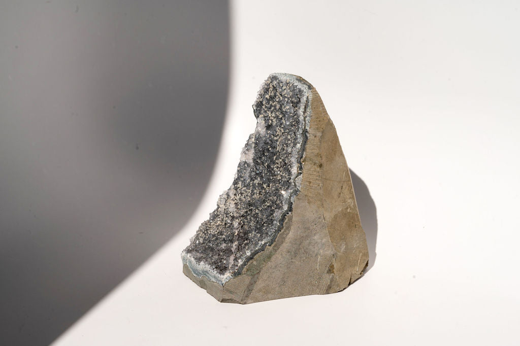 Grey Amethyst with druzy
