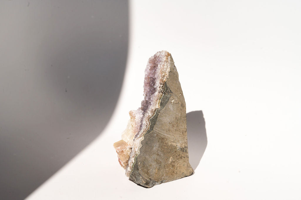 Amethyst with Ametrine and Calcite