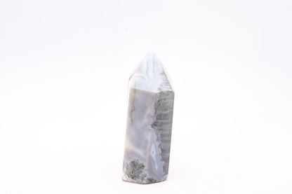 Beautiful Blue Druzy Agate Tower