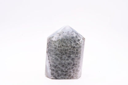 Beautiful Blue Druzy Agate Tower