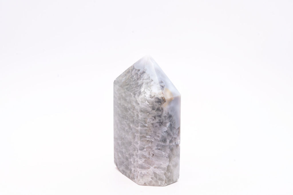 Beautiful Blue Druzy Agate Tower