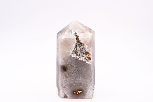 Large Druzy Agate Tower