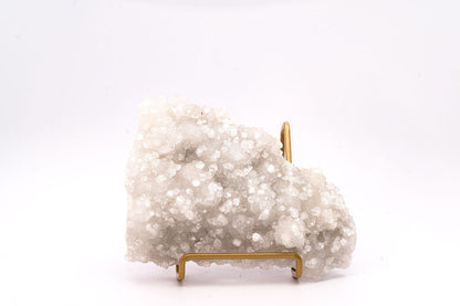Apophyllite on Druzy Quartz