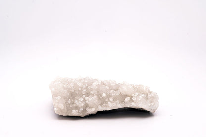 Apophyllite on Druzy Quartz