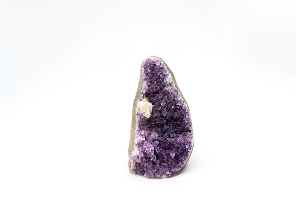 Amethyst with Calcite