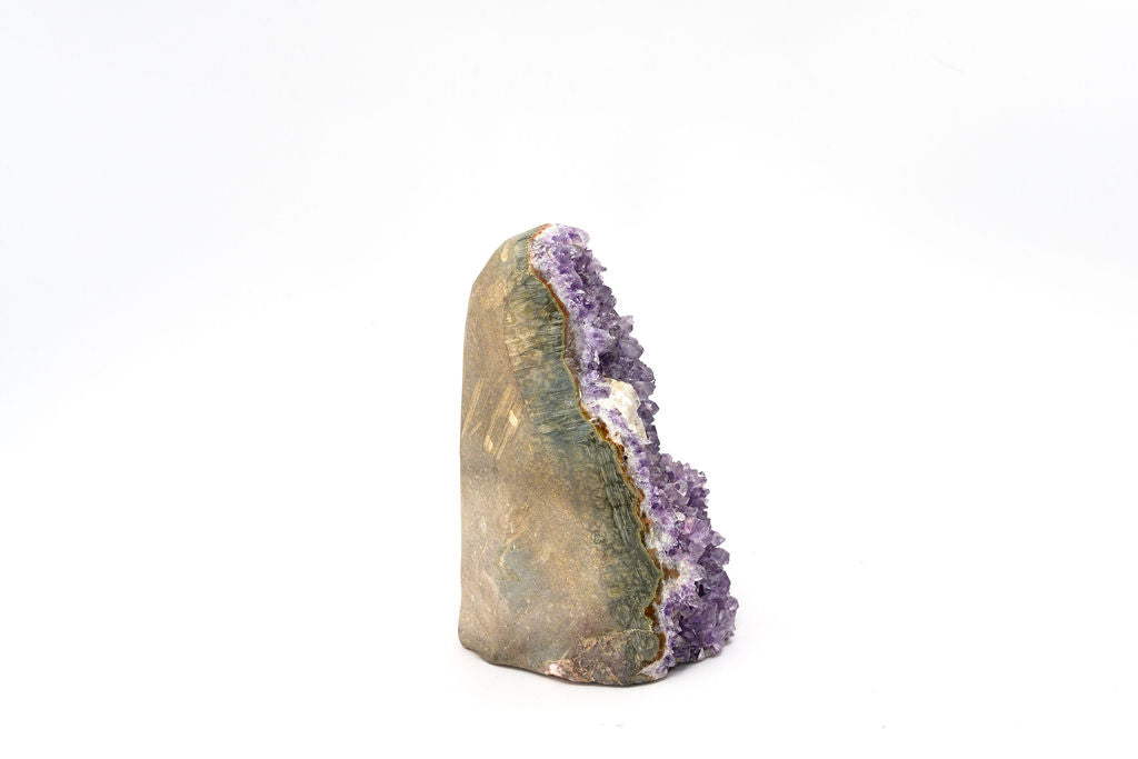 Amethyst with Calcite