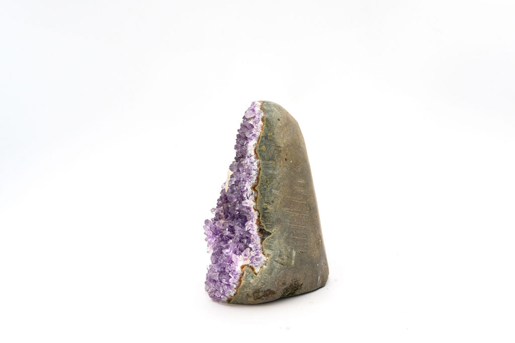 Amethyst with Calcite