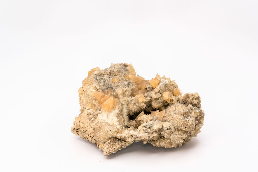 Druzy Quartz with Dogtooth Calcites