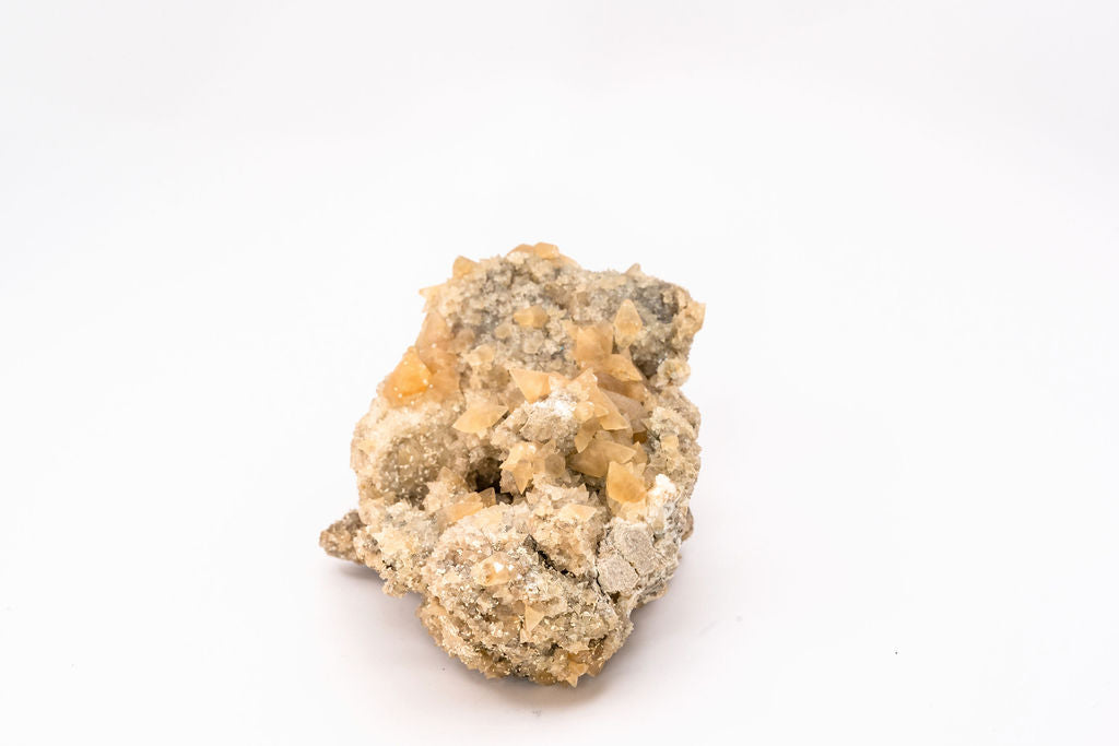 Druzy Quartz with Dogtooth Calcites